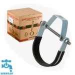 بست رکابی روکشدار ساجد بست و کارتن شرکتی با پس زمینه سفید